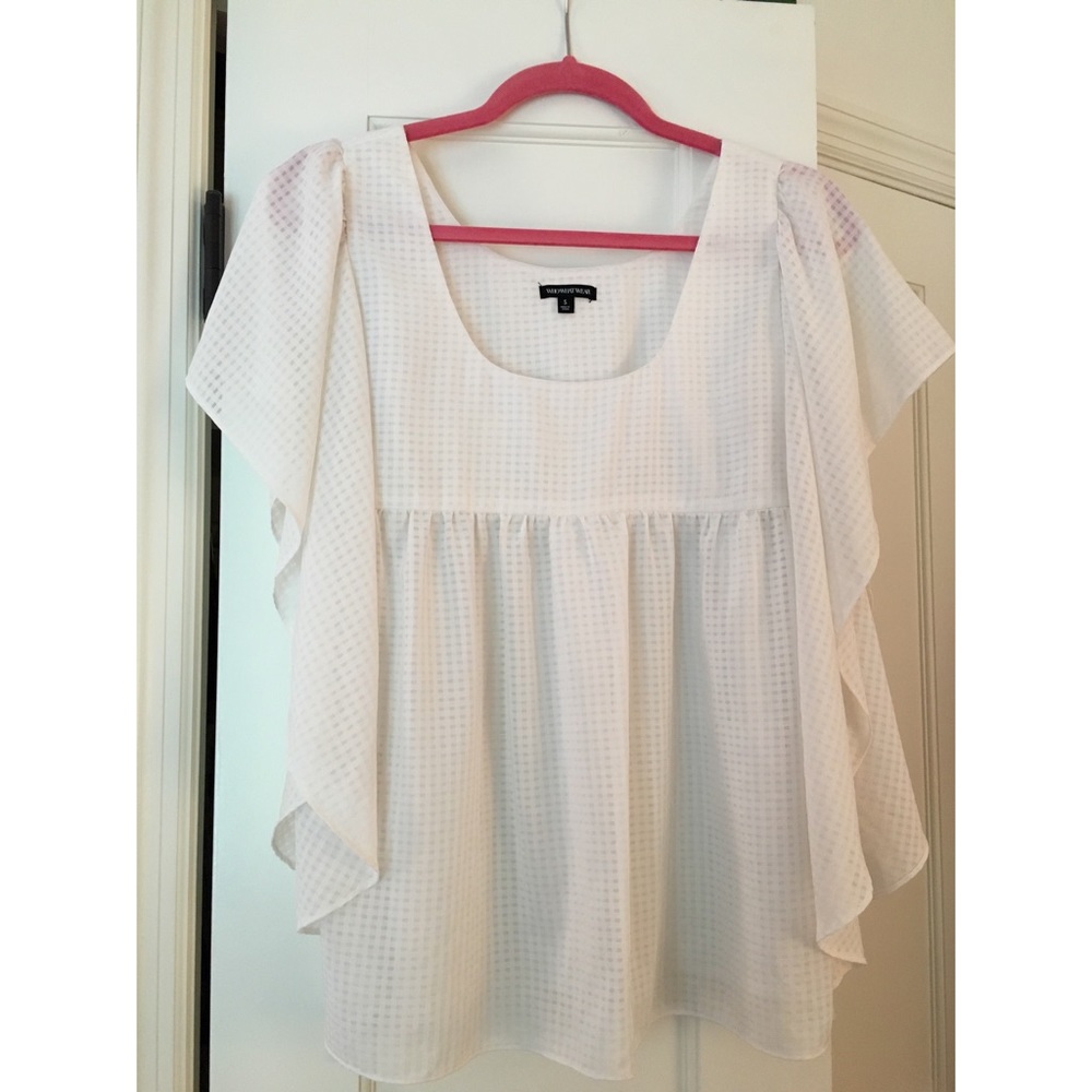 White Who What Wear Top